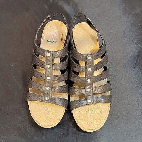 AEROSOLES CAKE SALE  ANKLE STRAP OPEN TOE 5 BAND STRAP SANDAL - Picture 2 of 14